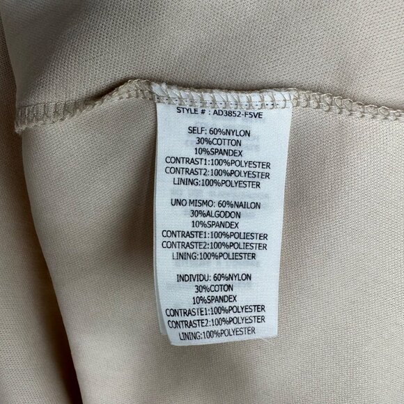 AReve Beige Floral Lace Tulle Dress Edwardian Cottagecore Bohemian Whimsy Sz M - Picture 7 of 9